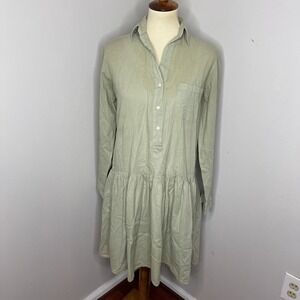 Grayson The Changemaker Dress Women Size 1 XS‎ Blue Long Sleeve Cotton
